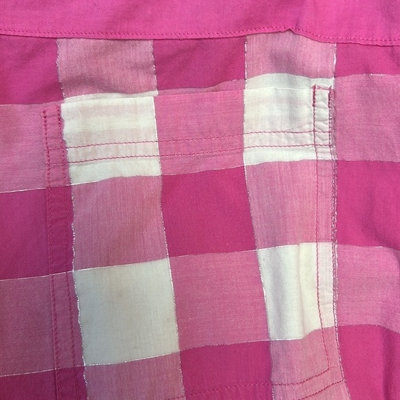 PINK Checkerbox Pink & White Pijama Crop Pants Size Large (sk014) - Picture 7 of 7